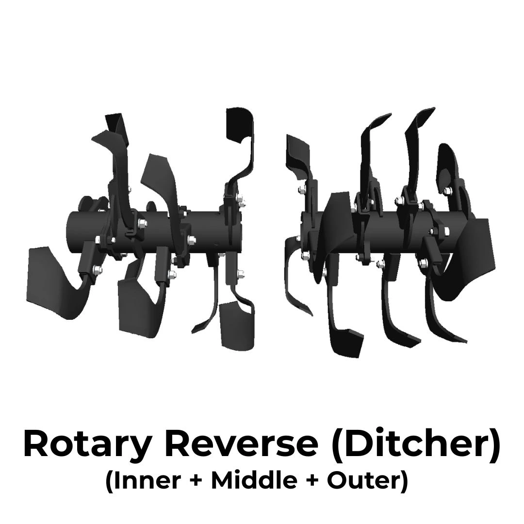 Rotary Reverse Ditcher (Inner + Middle + Outer)